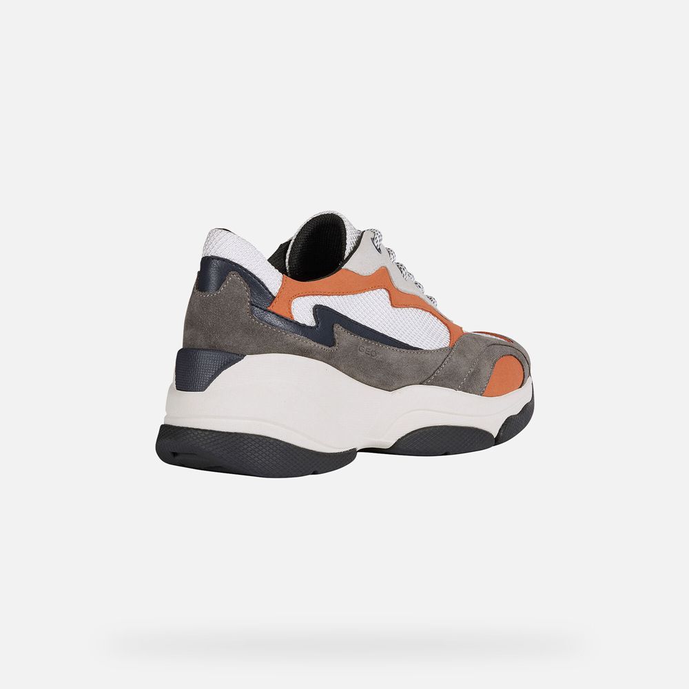 Geox Bayan Spor Ayakkabı Koyu Gri/Beyaz - Kirya - XIO-695403